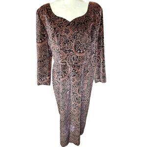 Vintage Victorian Romance Medival Fantasy Maxi Velvet Witchy Whimsigoth Dress